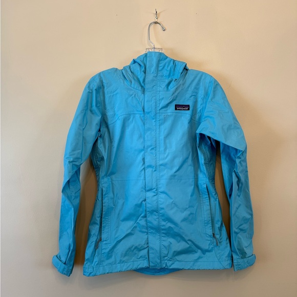 Patagonia Jackets & Blazers - Patagonia Jacket Women’s XS Blue Full Zip Torrentshell Hooded Rain Windbreaker